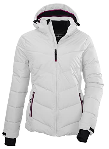 Killtec Damen Steppjacke/ Skijacke mit abzippbarer Kapuze und Schneefang KSW 289 WMN SKI JCKT, hellgrau, 36, 37956-000 Cover