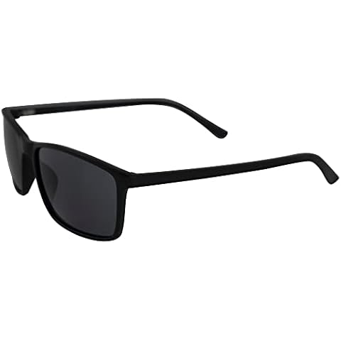 Epoch Eyewear Murphy Sport Motorcycle Sunglasses Black Frame with Smoke Lens Cover