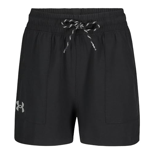 Short de base Under Armour fille noir taille SM pour grand enfant