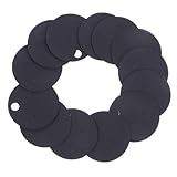 HOMOCONO Ohrring Etiketten Rund 4cm aus Schwarzem Kraftpapier 200 Stück für Schmuckaufbewahrung und Ohrringdisplay im Einzelhandel und Schmuckgeschäft