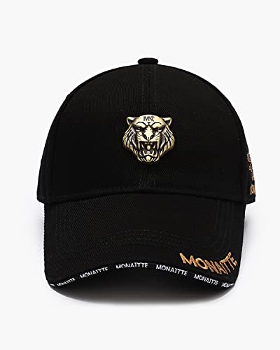 Gorra de béisbol lisa con parche de tigre ajustable unisex miniatura 3