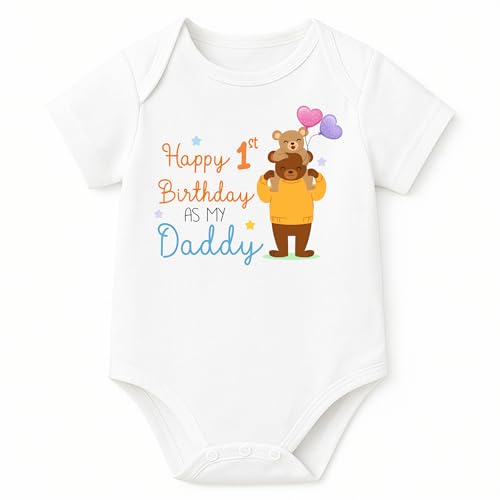 Image of Lillypupp Cotton Body Suit For New Born Baby Boy Girl Made To Express Love For Fathers /Daddies. Half Sleeves Romper Bodysuit Clothes For Infant Toddler Boys Girls.