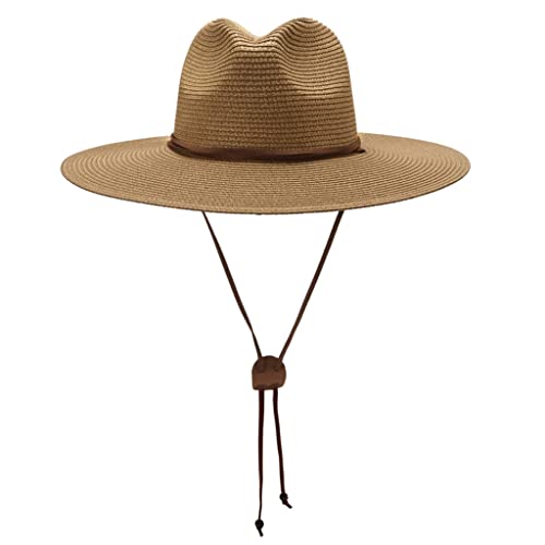 Chapeau de soleil Panama pour homme et femme avec cordon