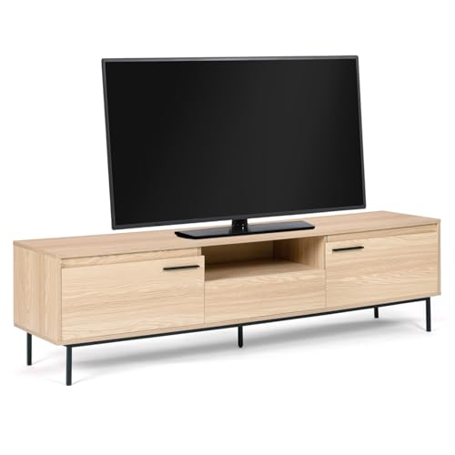 IDMarket - Meuble TV 180 cm Seattle avec rangements Design Industriel