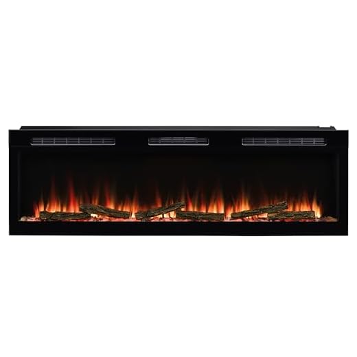 Dimplex Sense Optiflame Media Wall Fire, Black Wall Mount or Recess, Built-In Electric Fireplace, With 13 Colour Themes, 3 heat settings, Remote & Wi-Fi Controls, 60"/ 153.3cm
