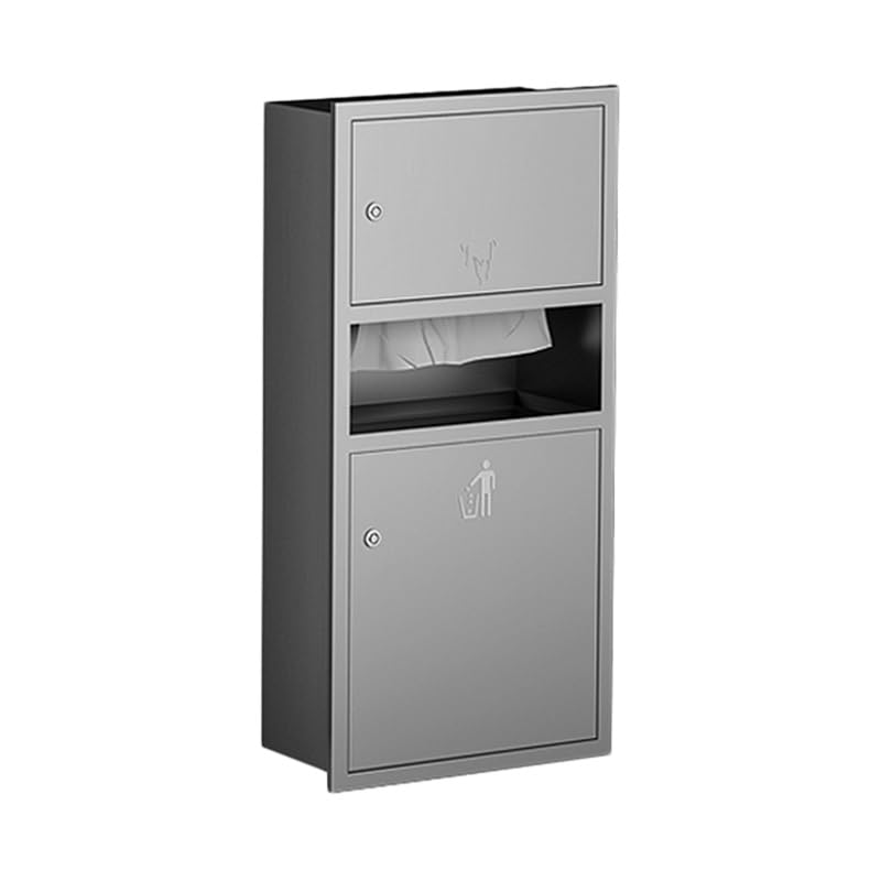 Niche de douche encastrée étanche, étagères de salle de bain et rangement alcôve gris clair 36x
