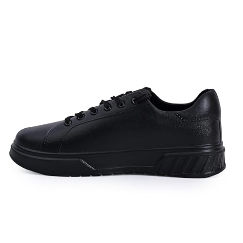 Image of Impakto Men's Sneakers | Lightweight & Washable Casual Shoes | Comfortable Lace-Up Shoes, Office & Travel | Soft Cushioned Insole & Slip Resistant