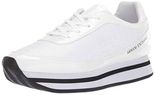 Armani Exchange Zapatilla White para mujer en color blanco, talla 36