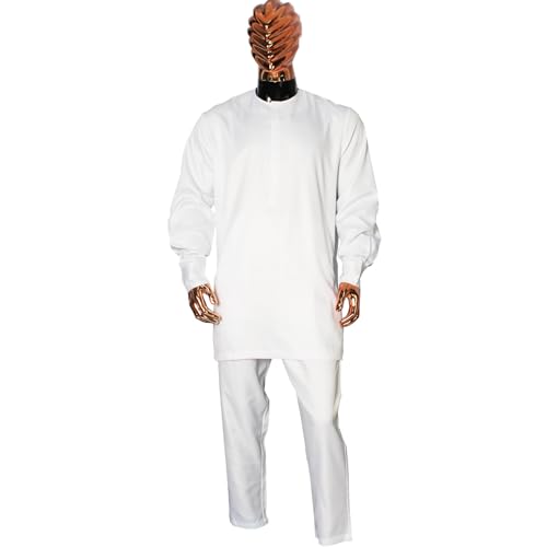 TIDOIRSA Dashiki for Men, Boubou Caftan Embroidery African Mens Clothing Dashiki Shirts and Pants Outfits 3 Pieces Set3