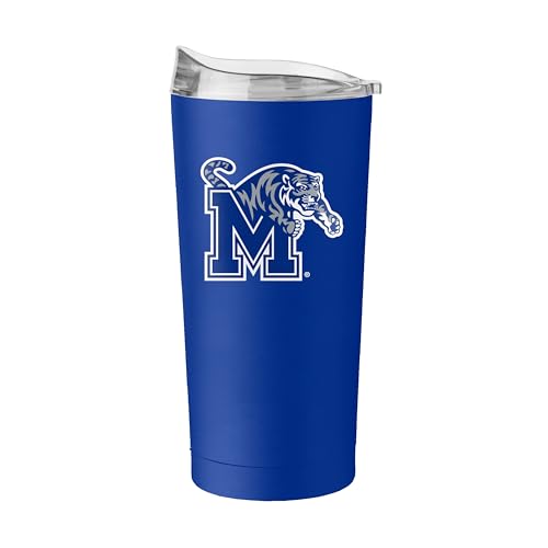 Image of Logo Brands NCAA 20 oz Powder Coat Stainless Tumbler -Double-Wall Insulated Everday Tumbler for Hot or Cold Drinks, High Lip Lid, Team Color