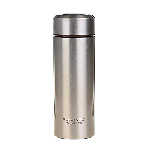 YABAISHI Vacuum Cup Portable Outdoor Leak Proof Made From Stainless Steel Sports Cup/White (Color : Silver, Size : 200ml)
