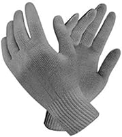 BO Unisex Reusable Washable Cotton Knitted Gloves Bundle (Grey, Free Size) Pack of 20