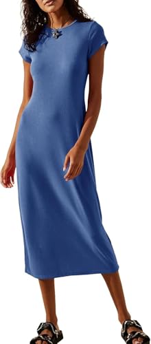 Robe d'été à manches courtes légère et fluide Imily Bela pour masquer les complexes