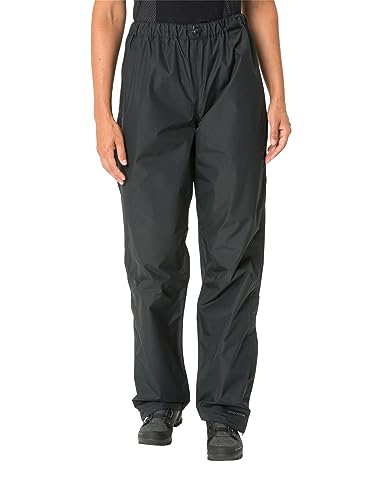 VAUDE Fluid Regenhose Damen - wasserdichte, atmungsaktive Multifunktionshose für Radfahren, Wandern, Outdoor, Eco Finish, PFC-frei, reflektierende Details, verstellbare Beinweite