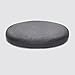 Coussin de chaise rond en mousse à mémoire de forme antidérapant et doux pour tabouret d'intérieur (taille : 35 x 35 x 4 cm (petit), couleur : gris foncé)