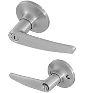Honeywell 8104302 Straight Privacy Door Lever, Satin Nickel
