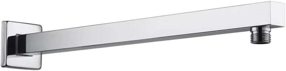 40CM Square Shower Arm Stainless Steel Rainfall Shower Head Extension Pipe Bathroom Wall Mounted Extender Arm Accessories