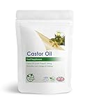 Castor Oil 750mg Softgel Capsules | Natural Laxative and Digestive Supplement | Natural Omega-9 | Skin and Digestive Health (Pack of 60)