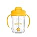 Dr. Brown's Milestones Baby's First Straw Cup, Training Cup with Weighted Straw, 9oz/270mL, Vintage Yellow, BPA Free, 6m+