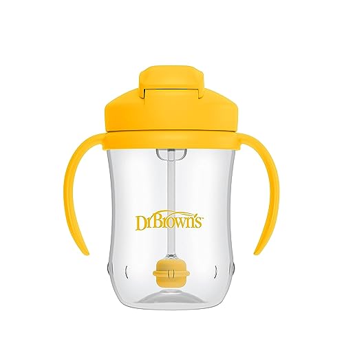 Dr. Brown's Milestones Baby's First Straw Cup, Yellow, 1-Pack - image 7