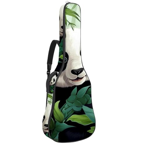 Sac pour guitare acoustique étanche multicolore 42.9x16.9x4.7 po housse panda