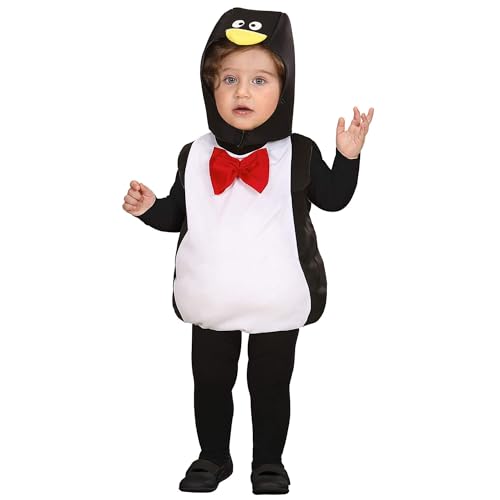 W WIDMANN MILANO Party Fashion - Disfraz infantil Pingüino, disfraz y sombrero, carnaval, fiesta temática