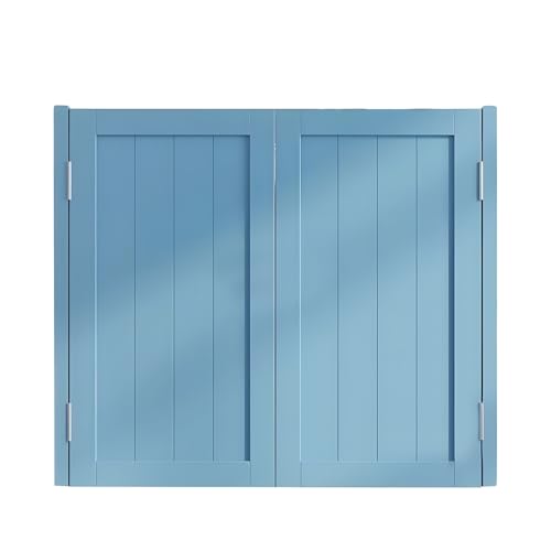 Puertas Batientes Modernas para Interior​ en ​Madera Maciza​ con ​Bisagras, ​Media Altura​ Giro 180° para ​Hogar, Cocina, Separación(150x100cm(59.1x39.4in))