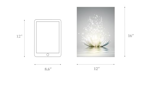 Yiozhaofh Canvas Prints Art Lotus Floral Pictures Wall Art For Zen Office Decor Meditation Poster Modern Artwork Painting Framed Ready To Hang thumb #1