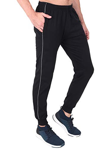 Image of Zeffit Men's Pc Cotton Ankle Grip Track Pant