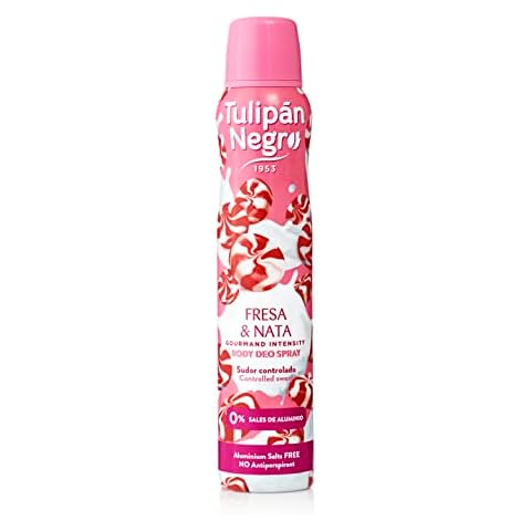 Desodorante en aerosol Fresa y Nata 200 ml Tulipán Negro Cover