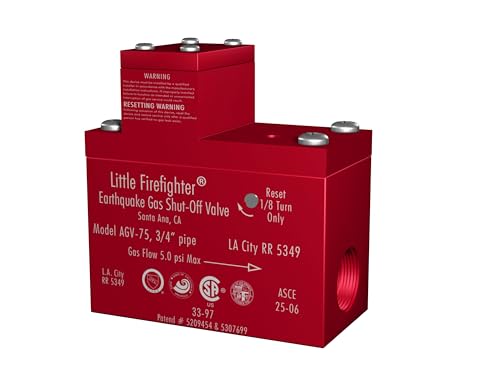 Firefighter Gas Safety AGV-75 3/4" Horizontal Valve
