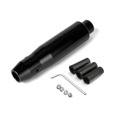 2022 Subaru WRX STI CVT Shift Knob 5 ZNDAW Automatic Shift Knob with Push Button, 5.7' Weighted Shifter Lever Handle Car Gear Head with Adapters, Aluminum Alloy Gear Shifting Lever for Most Auto Transmission Vehicle (Black)