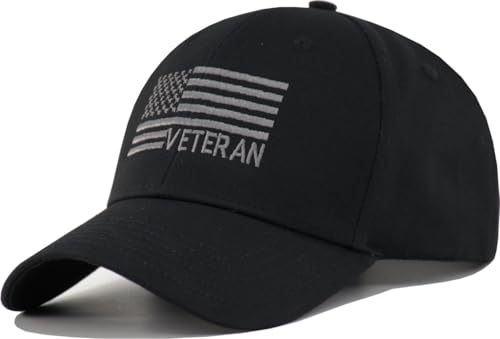 Image of American Flag Baseball Hat - XL, XXL, 3XL Plus /Regular Size Men's Cotton Structured Patriotic Ball Cap