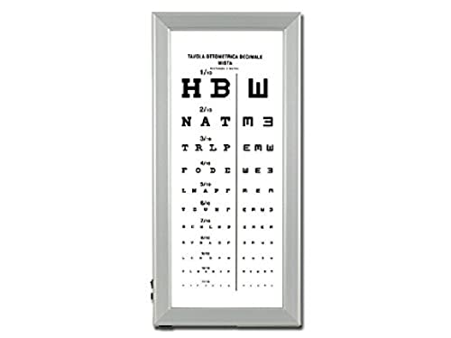 Lampada Da Tavolo Optometria LED Vision Tester - Doppia Faccia, 25 Cm, Per Test Vista