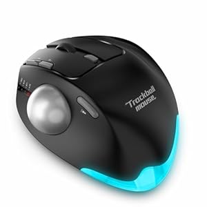 Zelotes F33 Kabellose Trackball-Maus 4800DPI