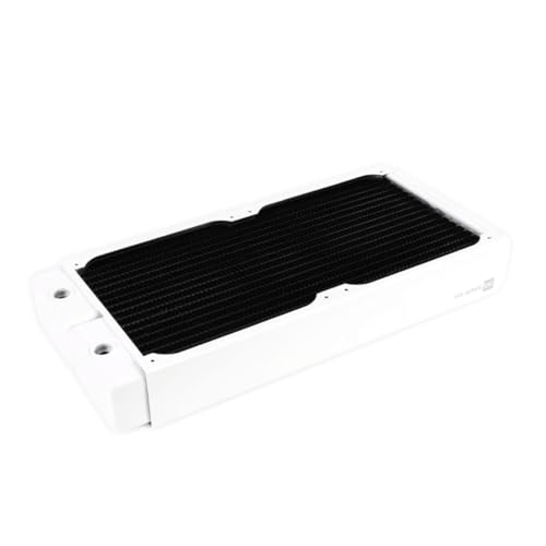 Alphacool HPE-45 - Radiador de cobre completo de 280 mm, color blanco
