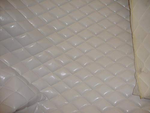 Luvfabrics HOUSTON Diamond Quilted Faux Leather Vinyl Foam Backed- Automotive Upholstery cover