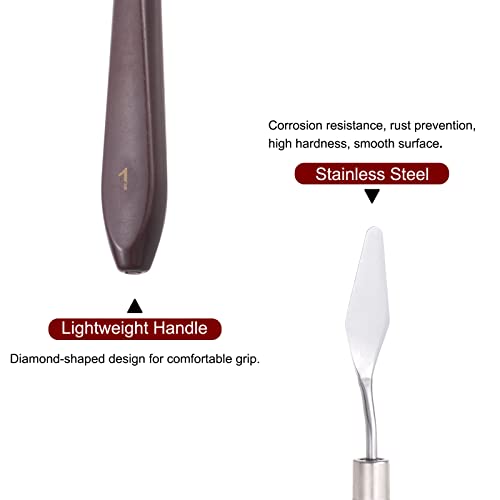 image for HARFINGTON 1 Set Palette Knife Stainless Steel Spatula Painting Mixing