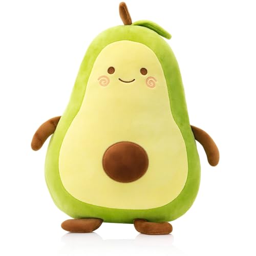 Image of Fun4you Avocado Soft Pillow Toy | Cute Plush Cushion Toy for Kids & Adults | Cuddly Fruit Shaped Soft Toy | Washable Hugging Pillow for Bedroom Sofa Decor & Birthday Gift