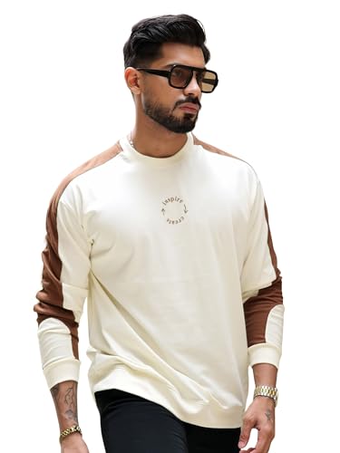 Image of Maniac || Mens || Colorblock || Round Neck || Full Sleeve || Cotton || T-Shirt
