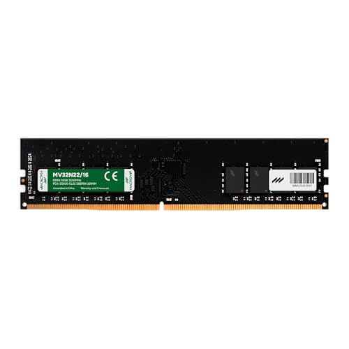 Memória RAM Macrovip DDR4 16GB 3200 MT/s CL22 Preto MV32N22/16