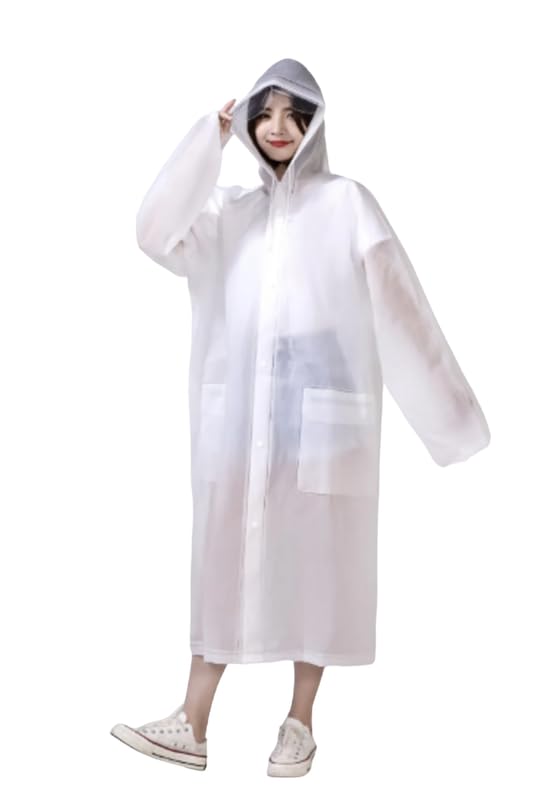 f s firmed string FIRMED STRING RAINCOAT FOR WOMEN-PVC TRANSPARENT WATERPROOF REUSEABLE RAINWEAR WITH FUNCTIONAL POCKETS AND ADJUSTABLE HOOD-picture-16