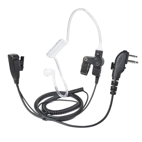 HYS Oreillette Écouteurs Radio compatibles avec Hytera HYT HYT210 PD405 PD505 TC-620 Midland Radio G15Pro G18 Talkie Walkie avec Microphone et PTT (H3A)