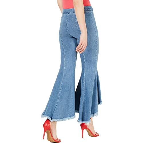 GUESS Women's Sofia 1981 High Rise Skinny Fit Flare Leg Jean2