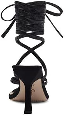 Jessica Simpson Kelsa 2 Women's Ankle Wrap Dress Sandals Black Size 7.5 | Image 2