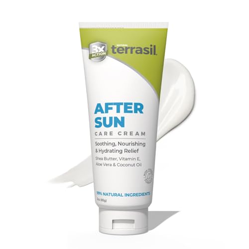 terrasil After Sun Care Lotion with Aloe Vera, Shea Butter, Coconut Oil, & Vitamin E, Soothing...