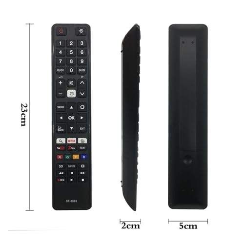 Télécommande CT-8069 compatible avec CT-8035 CT-8053 pour TV LCD - 3