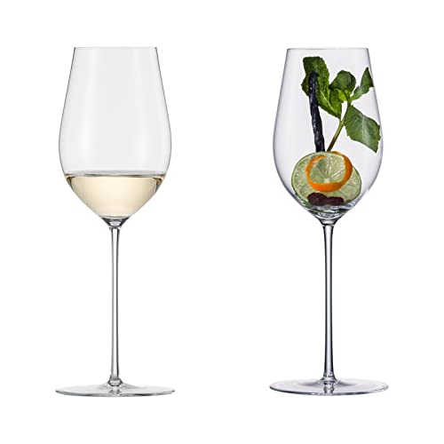 Eisch Weissweingläser Unity Sensis plus, 2er Set, Weißweinglas, Weinglas, Kristallglas, 410 ml, 25224030