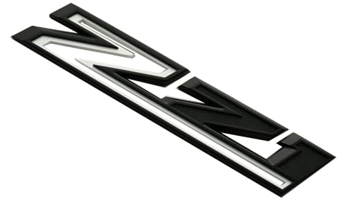 Image of 2 Pack 2019-2025 Z71 Emblem Decals Side Badges Compatible with Silverado Z71 Parts 84632695 (Black White)