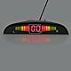 AUTOUTLET Einparkhilfe Parksensoren PDC Rückfahrwarner 4 Sensoren Universal Auto Rückwärtsparkhilfe Rückwärtsgang Audio Buzzer Alarm Kit LCD Display DC 12 V(weiß)
